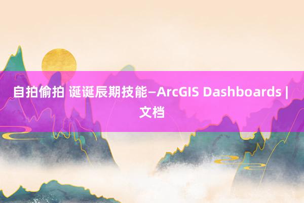 自拍偷拍 诞诞辰期技能—ArcGIS Dashboards | 文档